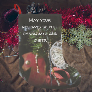 Meia De Natal Pequena Árvore de Natal retrógrada escura