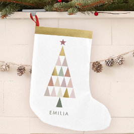 Meia De Natal Pequena Árvore de Natal Simples e Moderna do Scandi