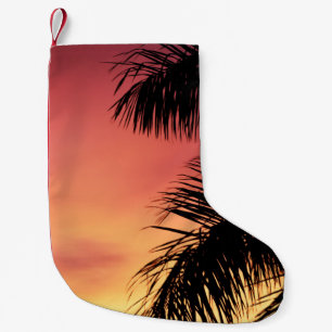 MEIA DE NATAL PEQUENA ÁRVORE DE PALM SOB PELE NUVEM DURANTE O SOL