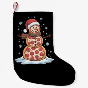 Meia De Natal Pequena Árvore de Pizza Boneco de Neve Chapéu de Papai Noe