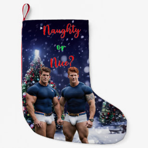 Meia De Natal Pequena Árvores de Natal brilhantes do SlipperyJoe dois mu