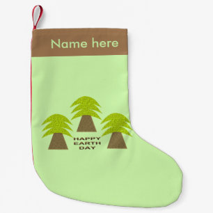 Meia De Natal Pequena Árvores do Dia da Terra Personalizadas