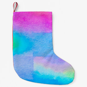 Meia De Natal Pequena As cores bonitas da arte macia. Design de superfíc