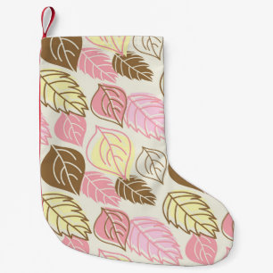 Meia De Natal Pequena Autumn Splendor: Leaf Seamless Pattern