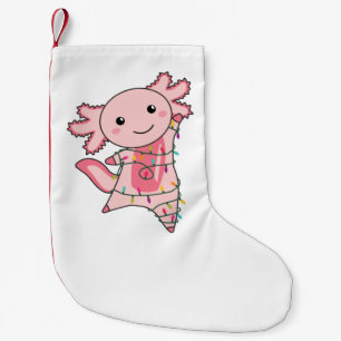 Meia De Natal Pequena Axolotl Felry Natal Animais De Inverno Axolotls Ad