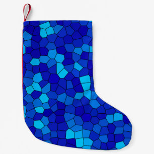 MEIA DE NATAL PEQUENA AZUL