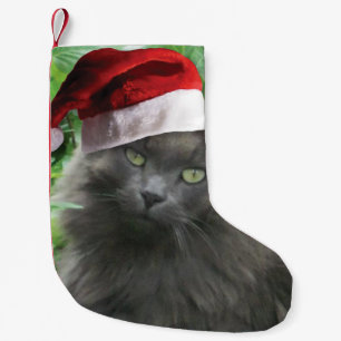 Meia De Natal Pequena Azul de Natal