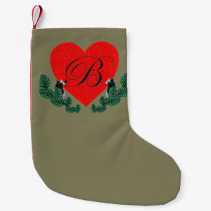 Meia De Natal Pequena B para urso