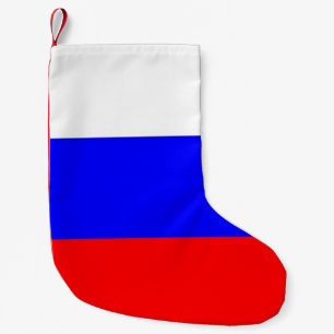 Meia De Natal Pequena Balcões de Natal com Bandeira da Rússia
