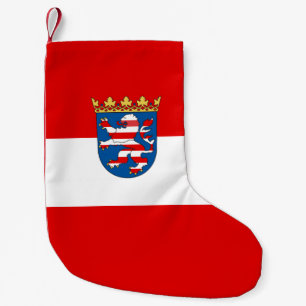 Meia De Natal Pequena Bandeira de Hesse Small Christmas Stocks