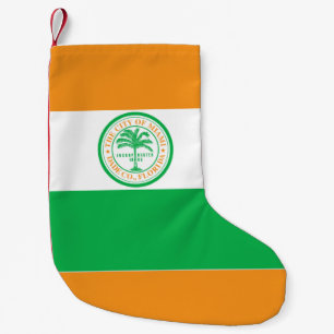 Meia De Natal Pequena Bandeira de Miami, Flórida