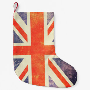 Meia De Natal Pequena Bandeira de Union Jack do vintage