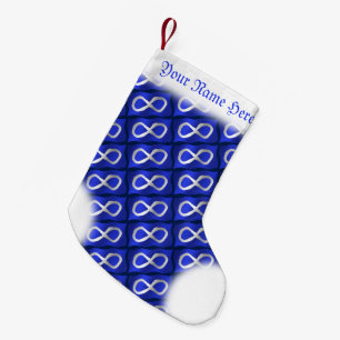 Meia De Natal Pequena Bandeira feita sob encomenda Stockin de Metis da