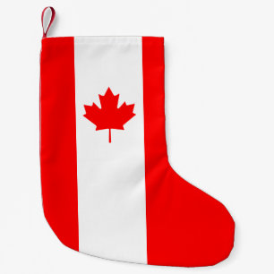 Meia De Natal Pequena Bandeira Nacional Patriótica do CANADÁ