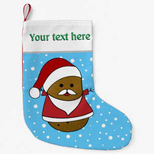 Meia De Natal Pequena Batata Personalizada Feliz Natal