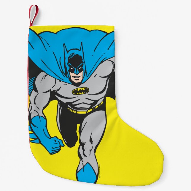 Meia De Natal Pequena Batman Executa Para Frente (Frente)