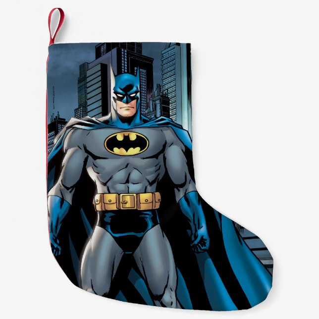 Meia De Natal Pequena Batman Levanta (Frente)