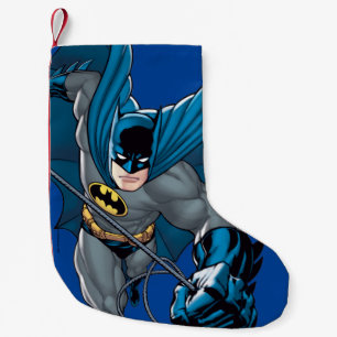 Meia De Natal Pequena Batman muda de corda