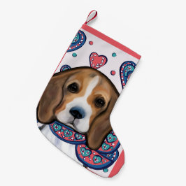 Meia De Natal Pequena Beagle      