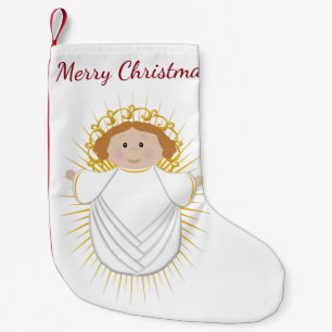 Meia De Natal Pequena Bebê Jesus