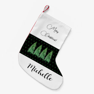 Meia De Natal Pequena Beleza Verde Doce Feriado País