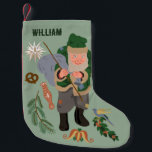 Meia De Natal Pequena Belsníquel Cartoon Personalizado Natal<br><div class="desc">Adicione um estoque de Natal do Belsníquel à sua manta este ano. Este personagem folclórico de férias tem suas raízes na região do Palatinado, na Alemanha, e foi popular entre os colonos alemães da Pensilvânia, incluindo os holandeses da Pensilvânia ou Amish. De acordo com a lenda, esta figura vestida de...</div>