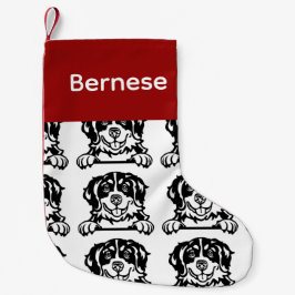 Meia De Natal Pequena Bernese Mountain Dog meias personalizadas Meias pa