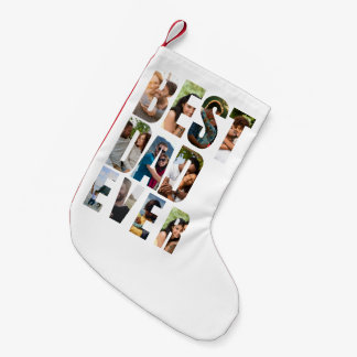Meia De Natal Pequena Best Dad Ever | Photo Collage Placeholder Template