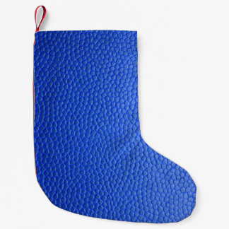 Meia De Natal Pequena Blue leather skin texture skin