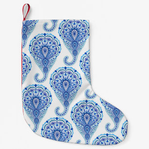 Meia De Natal Pequena Boho Chic Paisley Seamless Oriental