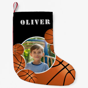Meia De Natal Pequena Bola de Basquete Personalizada Futebol Menino Foto