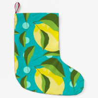 Bolinhas de limões: fundo azul.