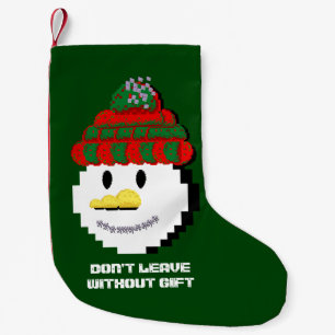 Meia De Natal Pequena boneco de neve Mikitiez no inverno pixleart