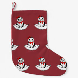 Meia De Natal Pequena Bow-tiful Seal – Christmas Edition
