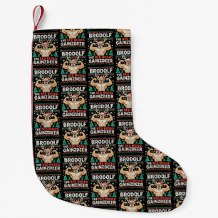 Meia De Natal Pequena Brodolf Nariz Vermelho Gainzdeer Rena de Natal Aca