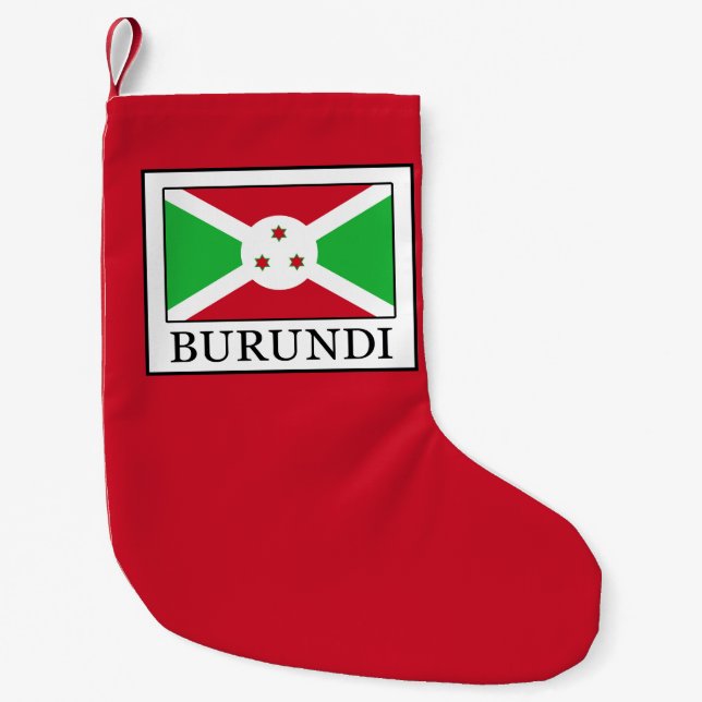 Meia De Natal Pequena Burundi (Frente)