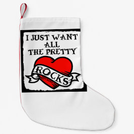 Meia De Natal Pequena Caça-rockhound, geólogo, estocagem