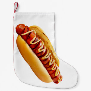 Meia De Natal Pequena Cachorro-quente da vibe de churrasco de verão do S