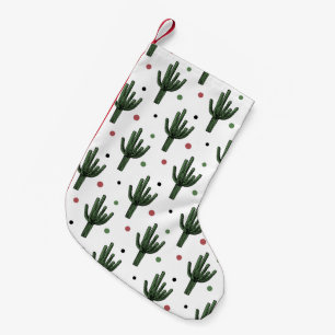 Meia De Natal Pequena Cactus