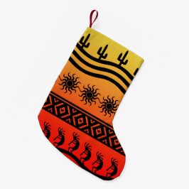 Meia De Natal Pequena Cactus Desert Sunset Kokopelli Sudoeste Natal