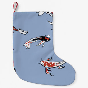 Meia De Natal Pequena Carpa de peixe-padrão koi koi carp