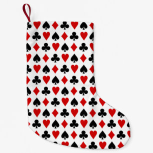 Meia De Natal Pequena Cartões originais do Diamond Club Heart Spade
