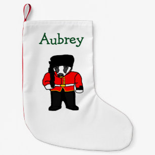 Meia De Natal Pequena Cartografia de Badger Beefeater, Guarda Real Britâ