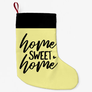 Meia De Natal Pequena CASA SWEET HOME Natal Stocks