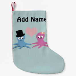 Meia De Natal Pequena Casal de polvo bonito