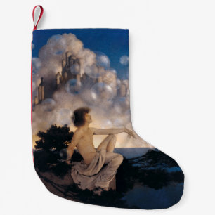 Meia De Natal Pequena Castelos no Ar de Maxfield Parrish 1904 Fantasia V