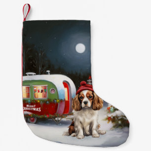 Meia De Natal Pequena Cavalier King Charles Spaniel Caravan Natal