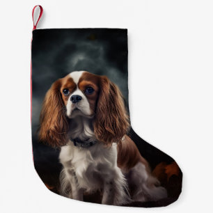 Meia De Natal Pequena Cavalier King Charles Spaniel Halloween Scary