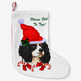 Meia De Natal Pequena Cavalier King Charles Spaniel Natal