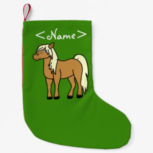 Meia De Natal Pequena Cavalo do Palomino